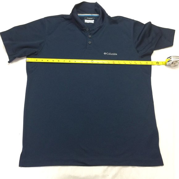 🪴 COLUMBIA OMNI SHADE MENS POLO ATHLETIC SHIRT SIZE L 🪴